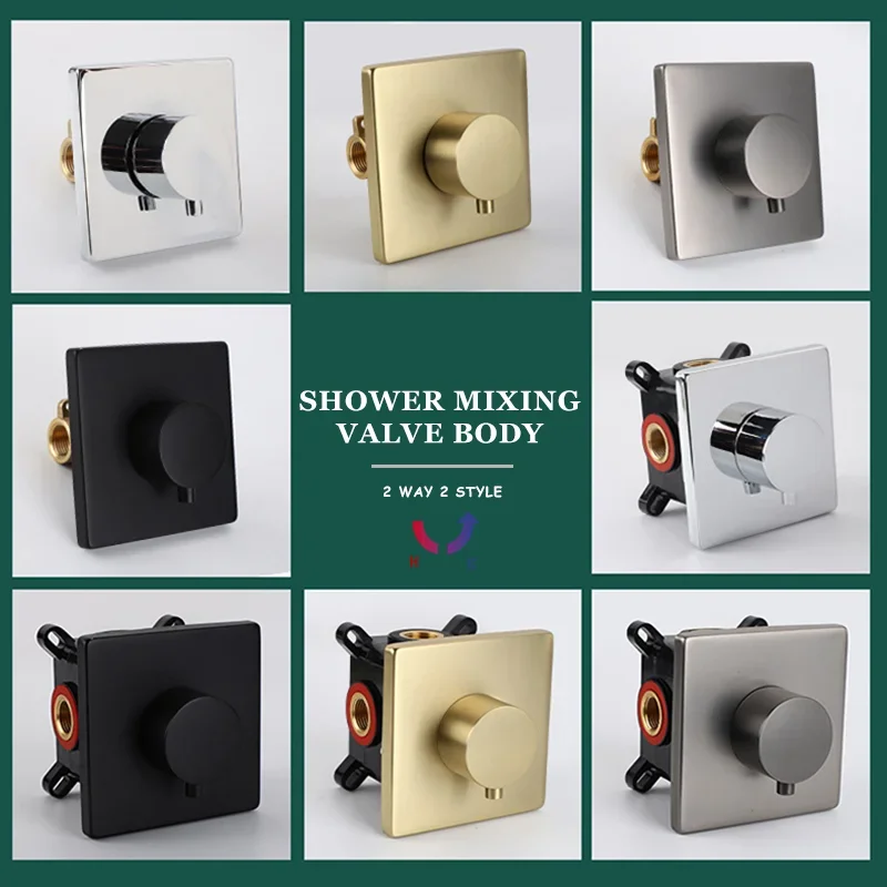 Brushed Gold/Black/Chrome/Grey Concealed Install Control Mixer Valve Single Handle Shower Faucet Valve Embedded Box Shower Valve
Brushed Gold/Black/Chrome/Grey Concealed Install Control Mixer Valve Single Handle Shower Faucet Valve Embedded Box Shower Valve