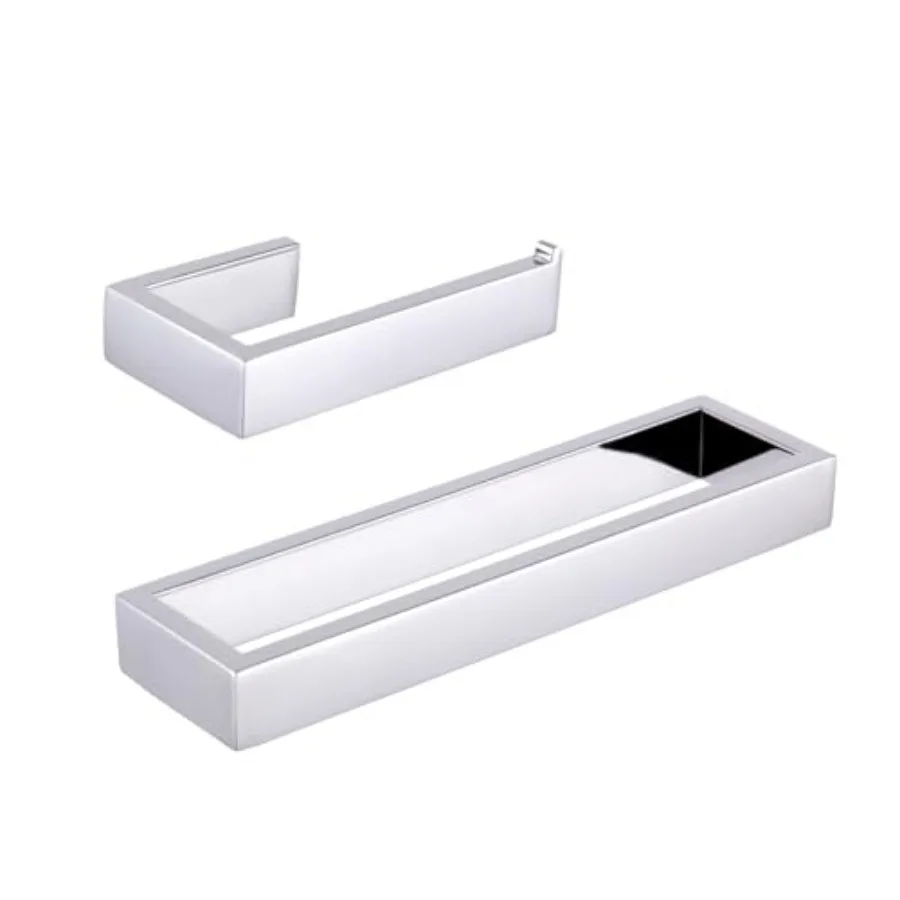 2-Piece Bathroom Accessory Set SUS 304 Stainless Steel Toilet Paper Holder Towel Ring Wall Mount, Finish HG1708-2JG
2-Piece Bathroom Accessory Set SUS 304 Stainless Steel Toilet Paper Holder Towel Ring Wall Mount, Finish HG1708-2JG