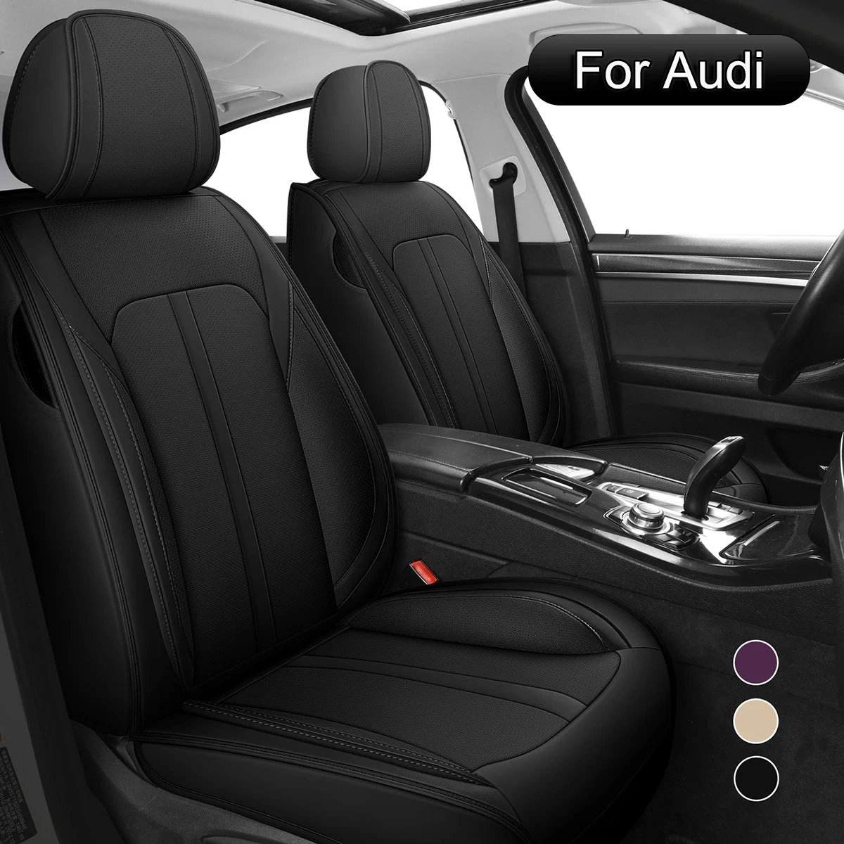 PU Leather Car Seat Covers Full Set, Fit For Audi Q5,Q3,A5,A6,Q8 e-tron,A4,Q7,Q4 Sportback e-tron,A3,Allroad,Q2
PU Leather Car Seat Covers Full Set, Fit For Audi Q5,Q3,A5,A6,Q8 e-tron,A4,Q7,Q4 Sportback e-tron,A3,Allroad,Q2