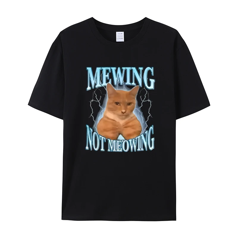 Футболка Mewing Not meизящная с принтом, женские и мужские хлопковые футболки, модная повседневная Стильная удобная одежда, футболки унисекс
Футболка Mewing Not meизящная с принтом, женские и мужские хлопковые футболки, модная повседневная Стильная удобная одежда, футболки унисекс