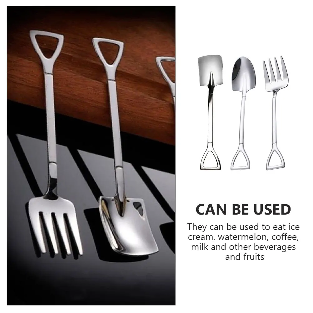 1Set Stainless Steel Shovel Spoon Fork Metal Handle Ice Cream Dessert Fruit Tableware for Home Office Bakery Coffee Shop
1Set Stainless Steel Shovel Spoon Fork Metal Handle Ice Cream Dessert Fruit Tableware for Home Office Bakery Coffee Shop