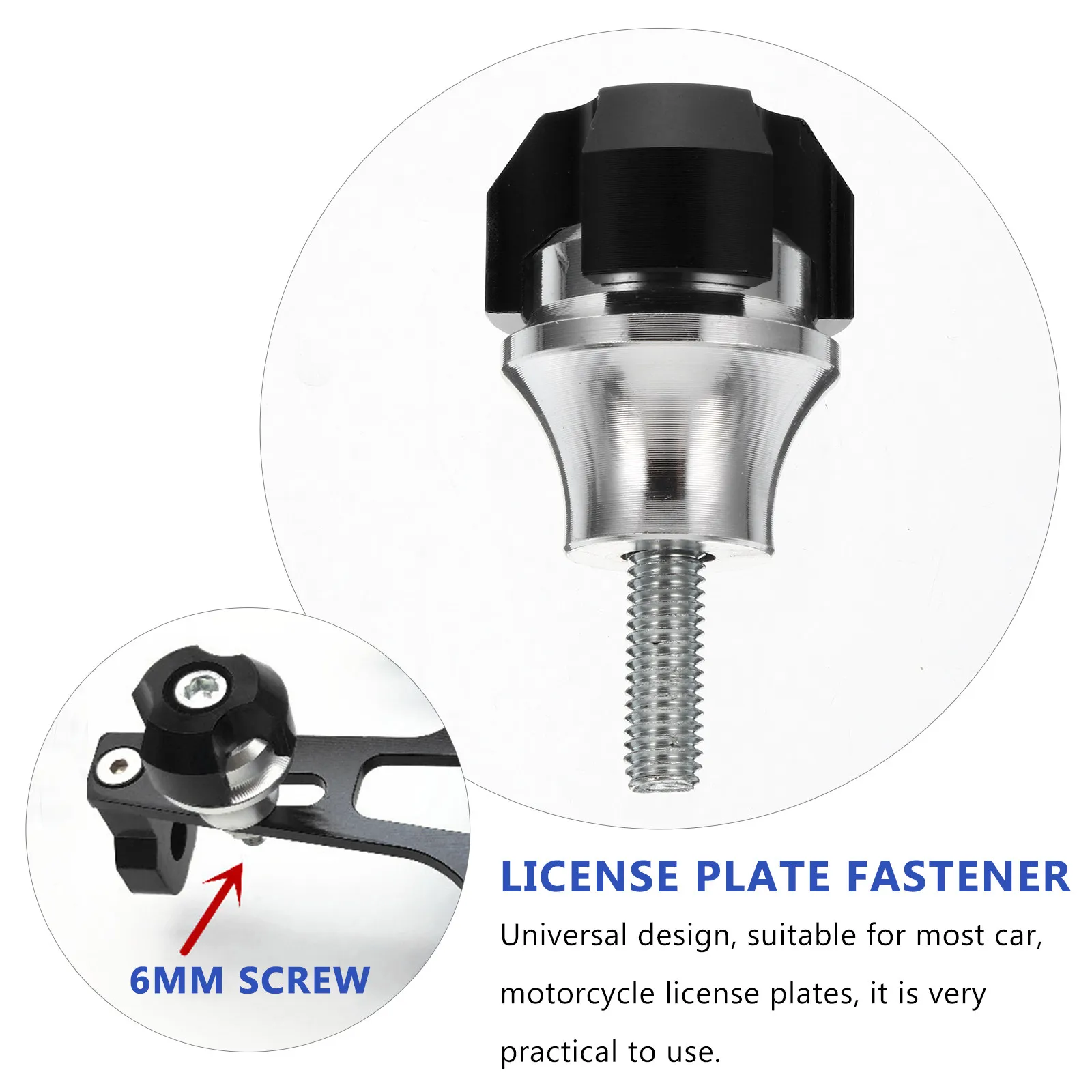 1Pair Balance Bracket Screws License Plate Screw Aluminum Alloy Universal Fixing Car Motorcycle License Plate Fastener Sturdy
1Pair Balance Bracket Screws License Plate Screw Aluminum Alloy Universal Fixing Car Motorcycle License Plate Fastener Sturdy