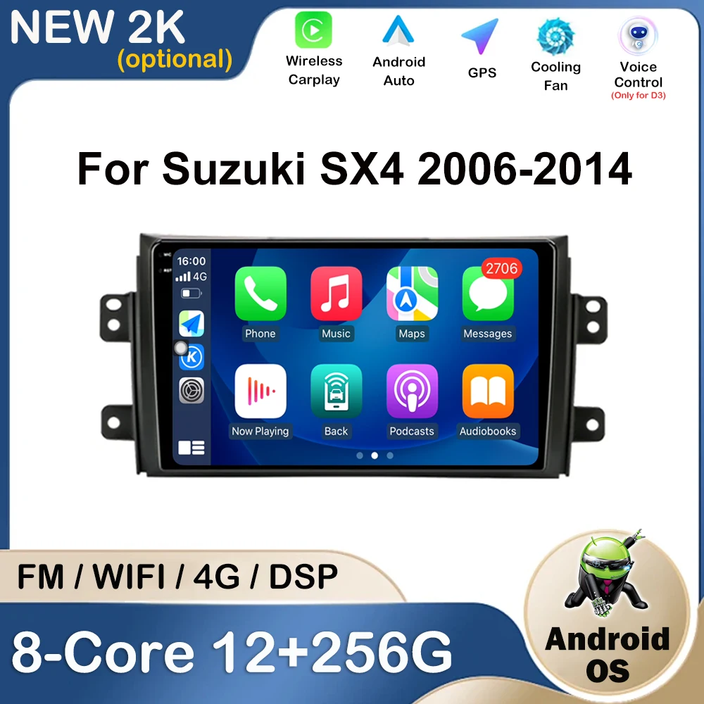 Android Intelligent System Car Radio Multimedia Video Player DSP Stereo Carplay QLED IPS Screen WIFI For Suzuki SX4 2006 - 2014
Android Intelligent System Car Radio Multimedia Video Player DSP Stereo Carplay QLED IPS Screen WIFI For Suzuki SX4 2006 - 2014