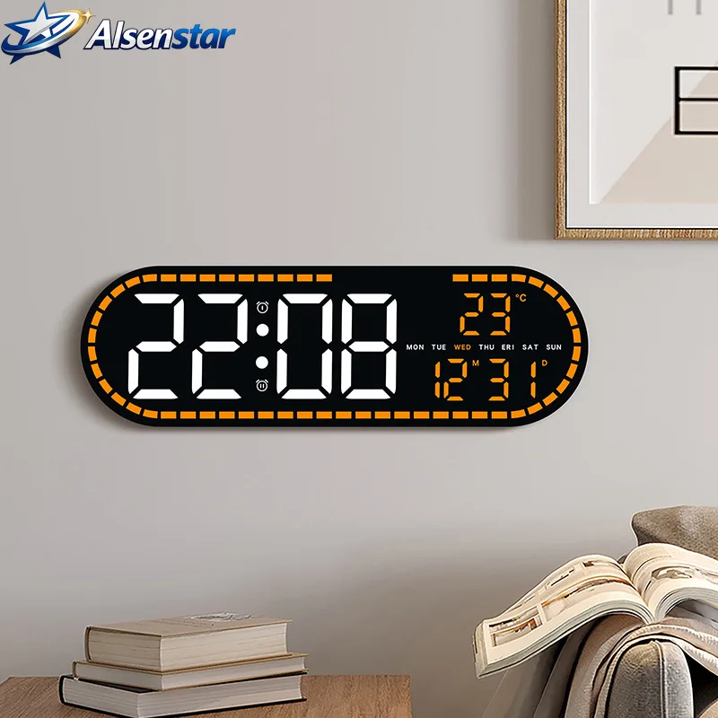 Simple Geometric Style Multifunctional LED Electronic Wall Clock Decorative Clock for Living Room Dining Room Bedroom
Simple Geometric Style Multifunctional LED Electronic Wall Clock Decorative Clock for Living Room Dining Room Bedroom