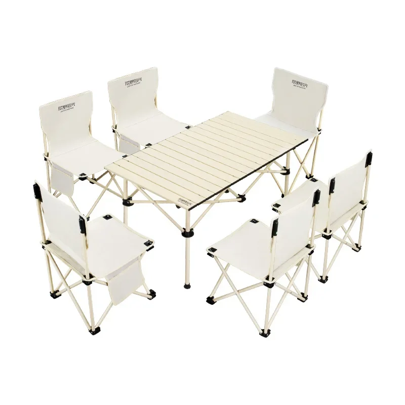 Camping table and chair set Folding portable camping table and chair set Picnic outdoor table and chair equipment 
Camping table and chair set Folding portable camping table and chair set Picnic outdoor table and chair equipment