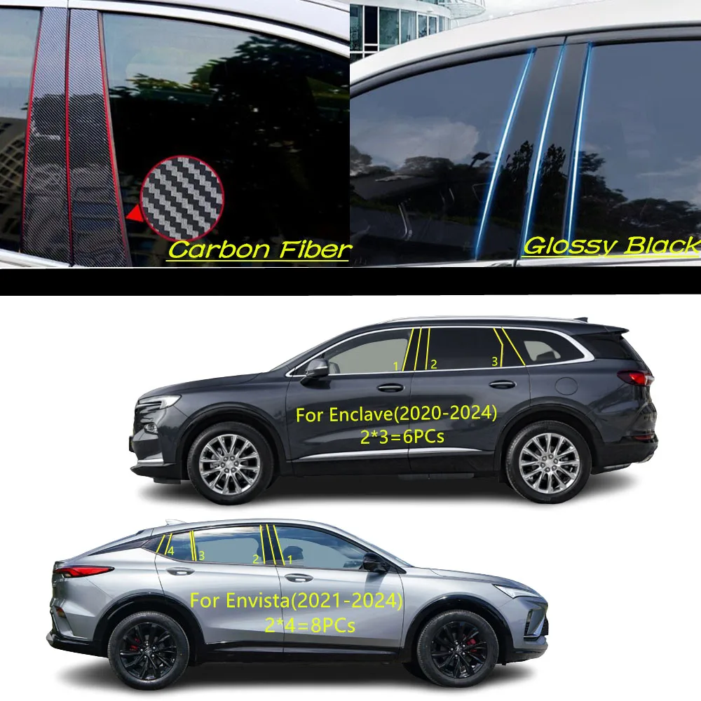Car PC Material Pillar Post Cover Door Trim Window Molding Sticker Accessories For Buick Enclave Envista 2020 20212022-2024
Car PC Material Pillar Post Cover Door Trim Window Molding Sticker Accessories For Buick Enclave Envista 2020 20212022-2024