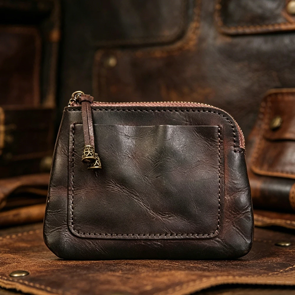 High Quality Genuine Cow Leather Men Wallets Short Coin Purses Retro Card Holder Zipper Coin Pocket Simple Soft Male Wallets
High Quality Genuine Cow Leather Men Wallets Short Coin Purses Retro Card Holder Zipper Coin Pocket Simple Soft Male Wallets