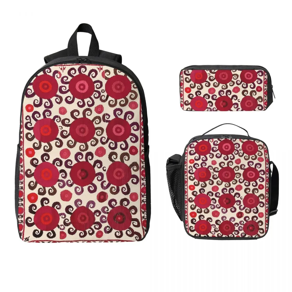 Samarkand Antique Southwest Uzbekistan Suzani Backpack BookBag School Bag Laptop Shoulder Bags 3ps Lunch Bag Pencil Case
Samarkand Antique Southwest Uzbekistan Suzani Backpack BookBag School Bag Laptop Shoulder Bags 3ps Lunch Bag Pencil Case