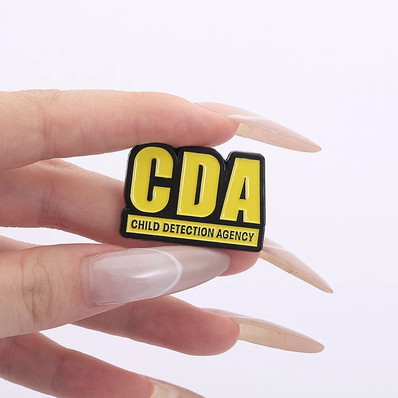CDA Child Detection Agency Enamel Pins Comedy Fantasy Movies Batteries Symbol Brooch Clothes Lapel Badge Jewelry Gift For Friend
CDA Child Detection Agency Enamel Pins Comedy Fantasy Movies Batteries Symbol Brooch Clothes Lapel Badge Jewelry Gift For Friend