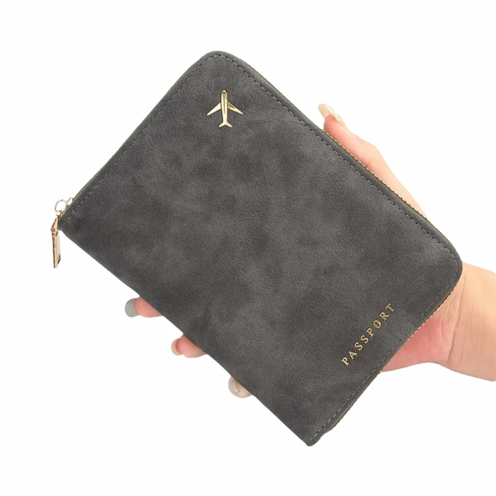 With Zipper RFID Passport Cover Thickened Anti-Theft Travel Organizer Multi-Functional Leather Card Holder Wallet Ticket Storage
With Zipper RFID Passport Cover Thickened Anti-Theft Travel Organizer Multi-Functional Leather Card Holder Wallet Ticket Storage