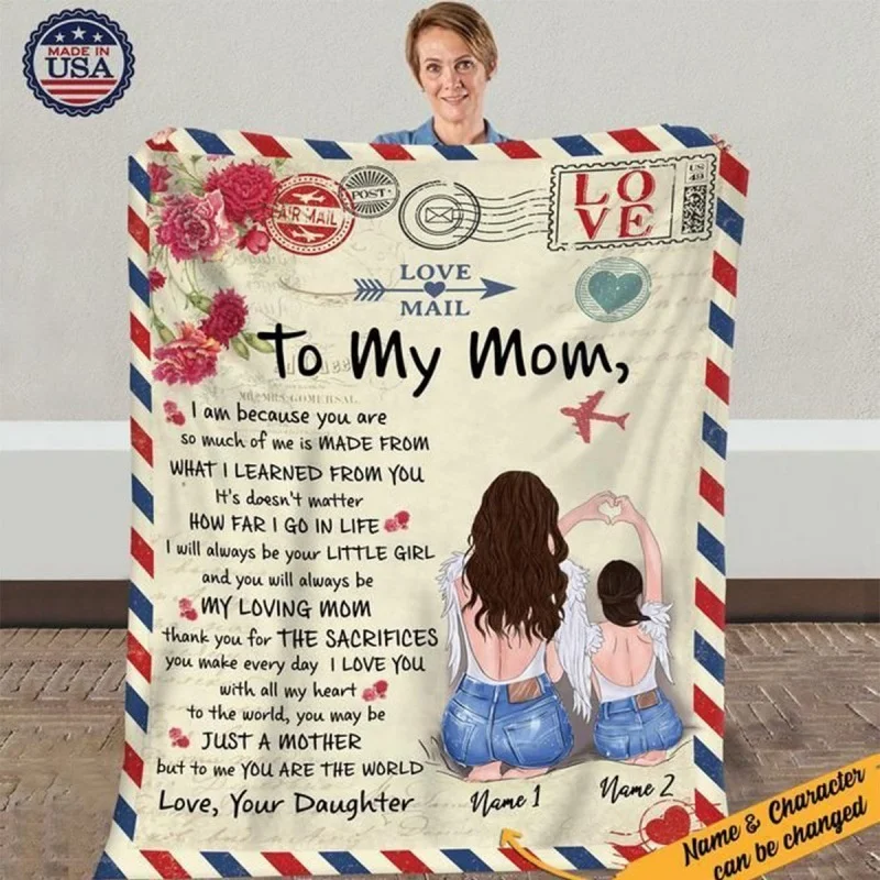 Mother's Day Blanket Flannel Throw Blanket Gift For Mother Home Decor Living Room Bedroom Sofa Envelope Letter Message Blanket
Mother's Day Blanket Flannel Throw Blanket Gift For Mother Home Decor Living Room Bedroom Sofa Envelope Letter Message Blanket