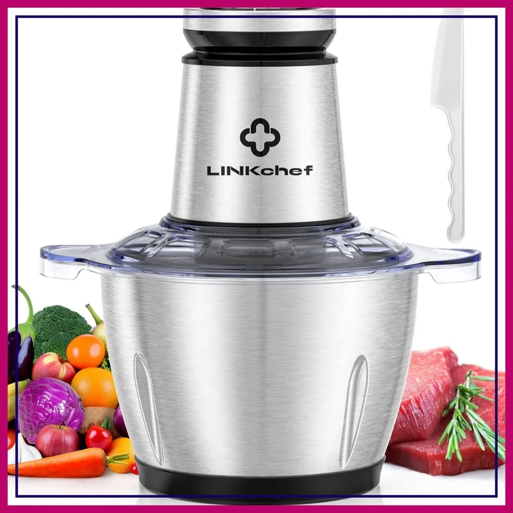 10 Cup Food Chopper 600W Electric Meat Grinder, Stainless Steel Bowl for Vegetable Onion Garlic Salad
10 Cup Food Chopper 600W Electric Meat Grinder, Stainless Steel Bowl for Vegetable Onion Garlic Salad