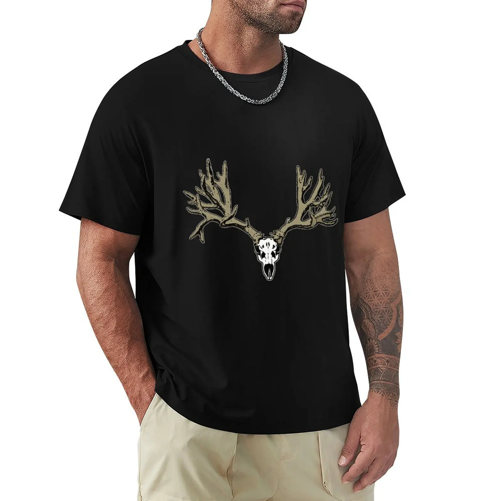 Velvet deer skull T-Shirt Breathable Mesh Panel T-Shirt
Velvet deer skull T-Shirt Breathable Mesh Panel T-Shirt