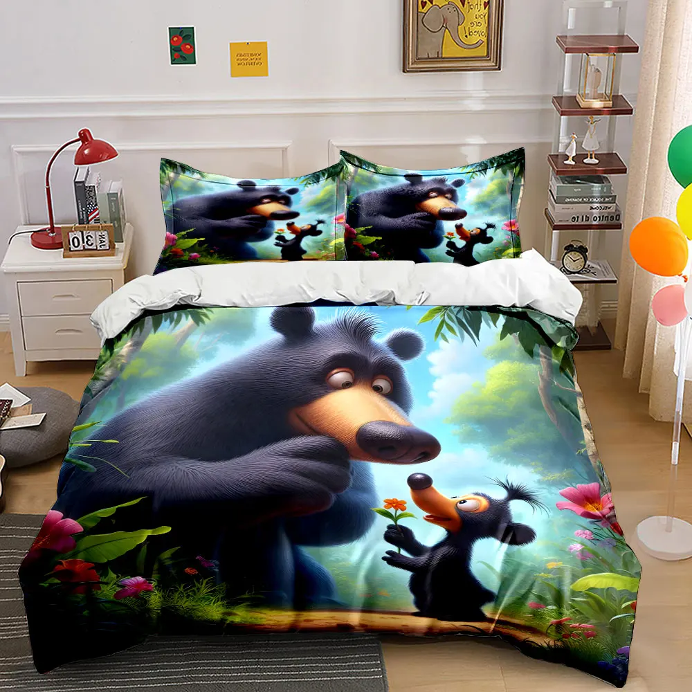 Little bear offers flower to big bear Print Bedding Set 1 Duvet Cover 2 Pillowcases for Adult and Children Luxury Gift Full Size
Little bear offers flower to big bear Print Bedding Set 1 Duvet Cover 2 Pillowcases for Adult and Children Luxury Gift Full Size