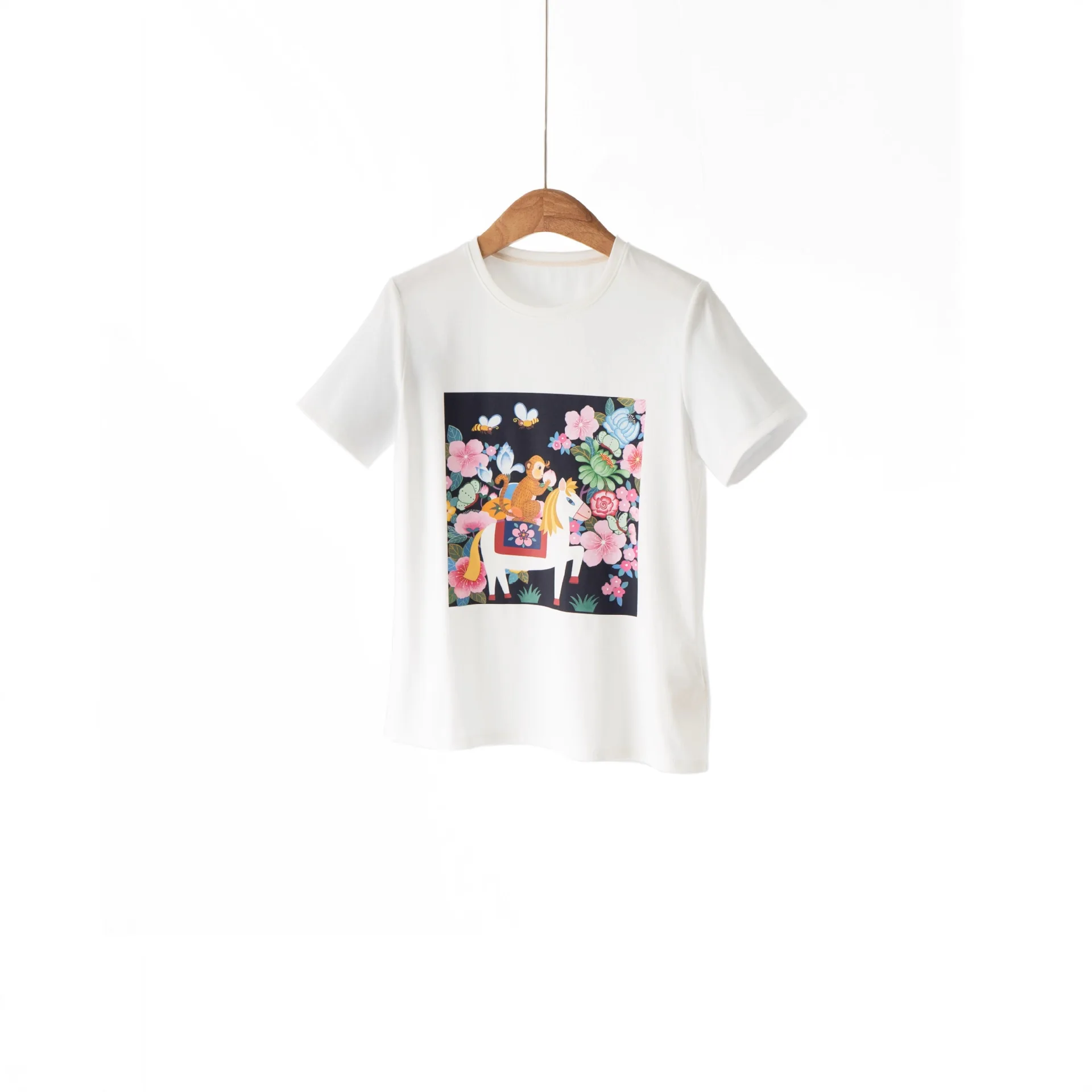 Spring New Arrival Women's Short Sleeve Knitted Cotton T-shirt 80 Yards Soft Cotton Versatile Straight Cut Commute Style
Spring New Arrival Women's Short Sleeve Knitted Cotton T-shirt 80 Yards Soft Cotton Versatile Straight Cut Commute Style