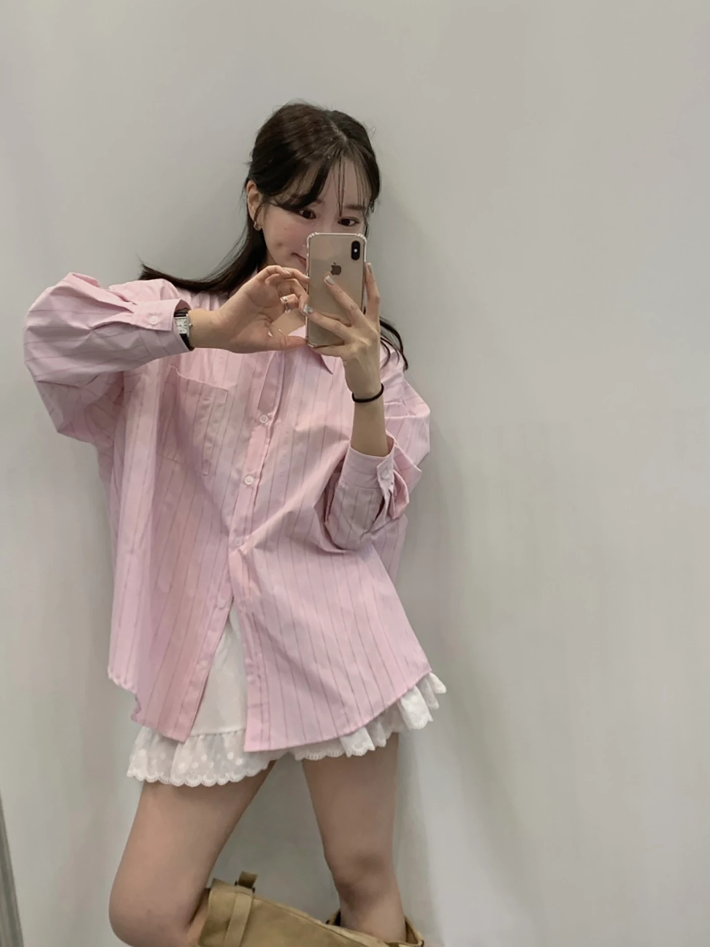 Unique Ele Women's Long Sve Striped Pink Sun Protection irt Korean Design Early Autumn Faion Casual Polyester Fiber
Unique Ele Women's Long Sve Striped Pink Sun Protection irt Korean Design Early Autumn Faion Casual Polyester Fiber