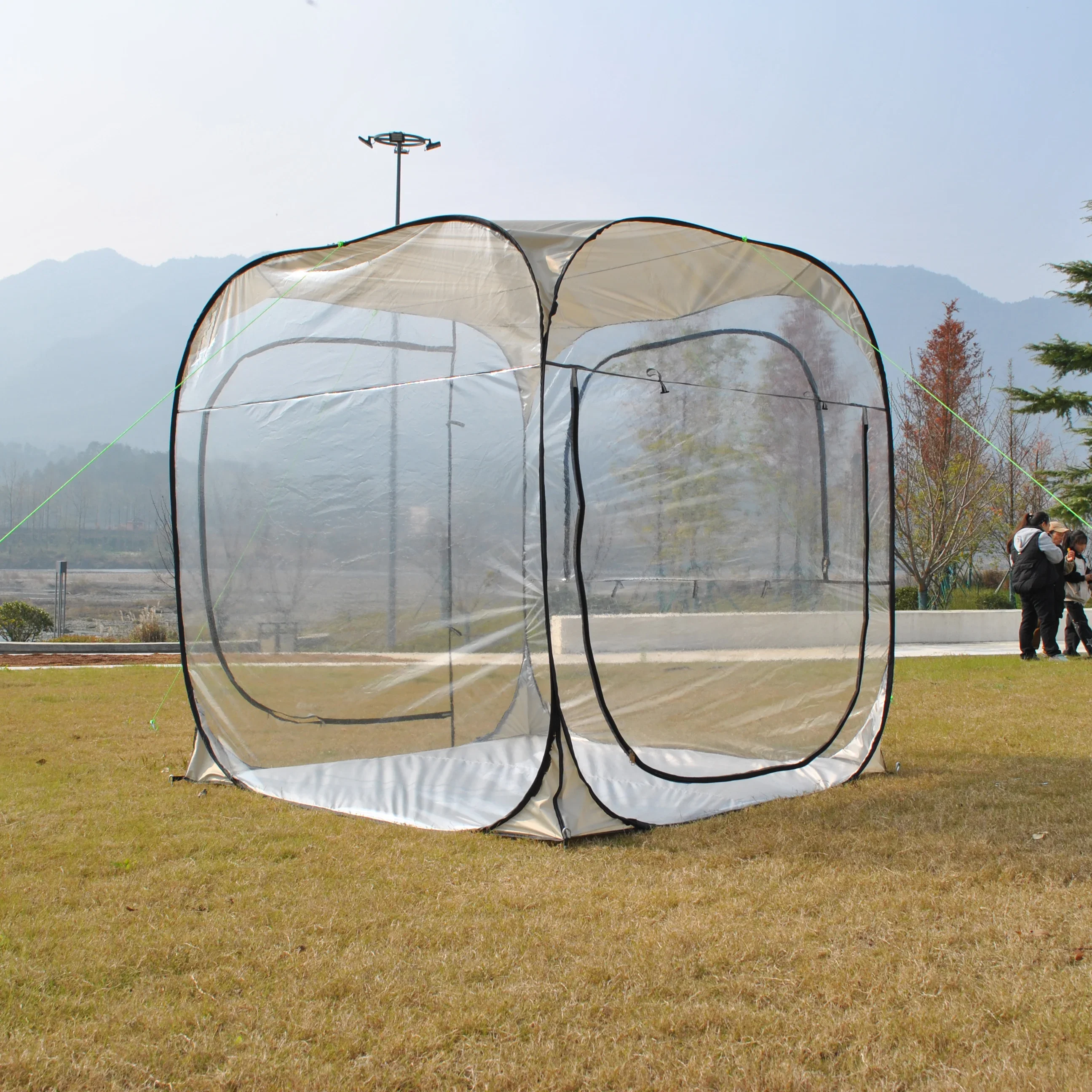 Patio Gazebo Transparent PVC Room, 4 Person Pop up Outdoor Gazebo Tent, Easy Setup & Waterproof Transparent Tent
Patio Gazebo Transparent PVC Room, 4 Person Pop up Outdoor Gazebo Tent, Easy Setup & Waterproof Transparent Tent