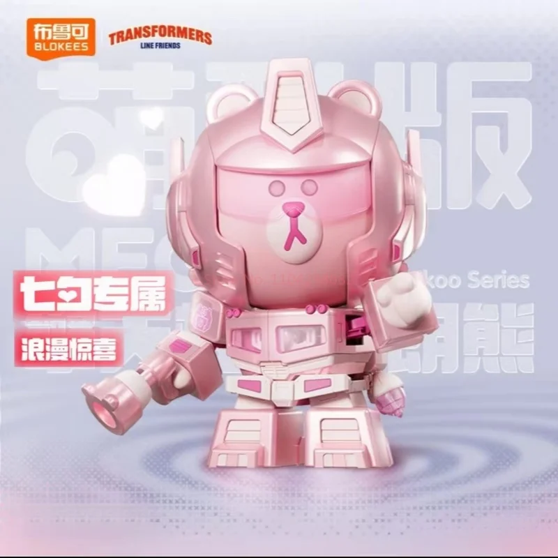 Новый Blokees Optimus Prime Brown Mokoo Series 2025 года, розовый, версия. Фестиваль Циси, сборка подвижной модели, игрушки, мега-фигурка, подарок для ребенка
Новый Blokees Optimus Prime Brown Mokoo Series 2025 года, розовый, версия. Фестиваль Циси, сборка подвижной модели, игрушки, мега-фигурка, подарок для ребенка