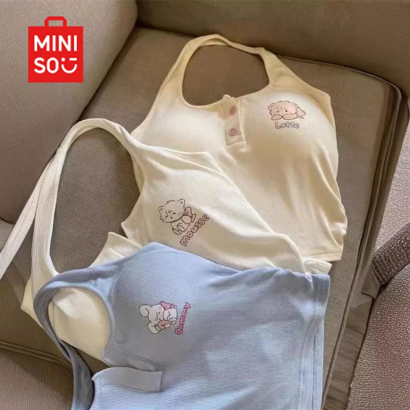 Miniso Mikko Cute Suspender Vest Kawaii Summer Chest Pad Spicy Girl Slim Fit Hanging Neck Shirt Gift Toys for Girls Free Size
Miniso Mikko Cute Suspender Vest Kawaii Summer Chest Pad Spicy Girl Slim Fit Hanging Neck Shirt Gift Toys for Girls Free Size