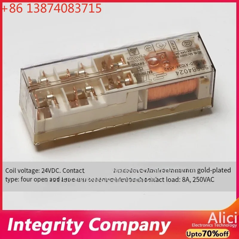 Original V23050-A1024-A542 24VDC four open two closed 250VAC For Tyco SR6B4024 NEW
Original V23050-A1024-A542 24VDC four open two closed 250VAC For Tyco SR6B4024 NEW