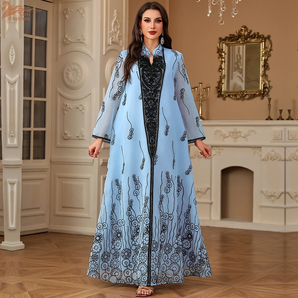 Eid Elegant Embroidery Muslim Dress for Women Ramadan Jalabiya Party Abaya Long Robe Morocco Dubai Kaftan Islam Vestidos Largos
Eid Elegant Embroidery Muslim Dress for Women Ramadan Jalabiya Party Abaya Long Robe Morocco Dubai Kaftan Islam Vestidos Largos