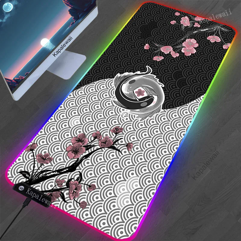 Purple Sakura RGB Mouse Pad Gaming Accessories Computer Large Mousepad Backlit LED Light Gamer Colorful Glow Keyboard Desk Mat
Purple Sakura RGB Mouse Pad Gaming Accessories Computer Large Mousepad Backlit LED Light Gamer Colorful Glow Keyboard Desk Mat