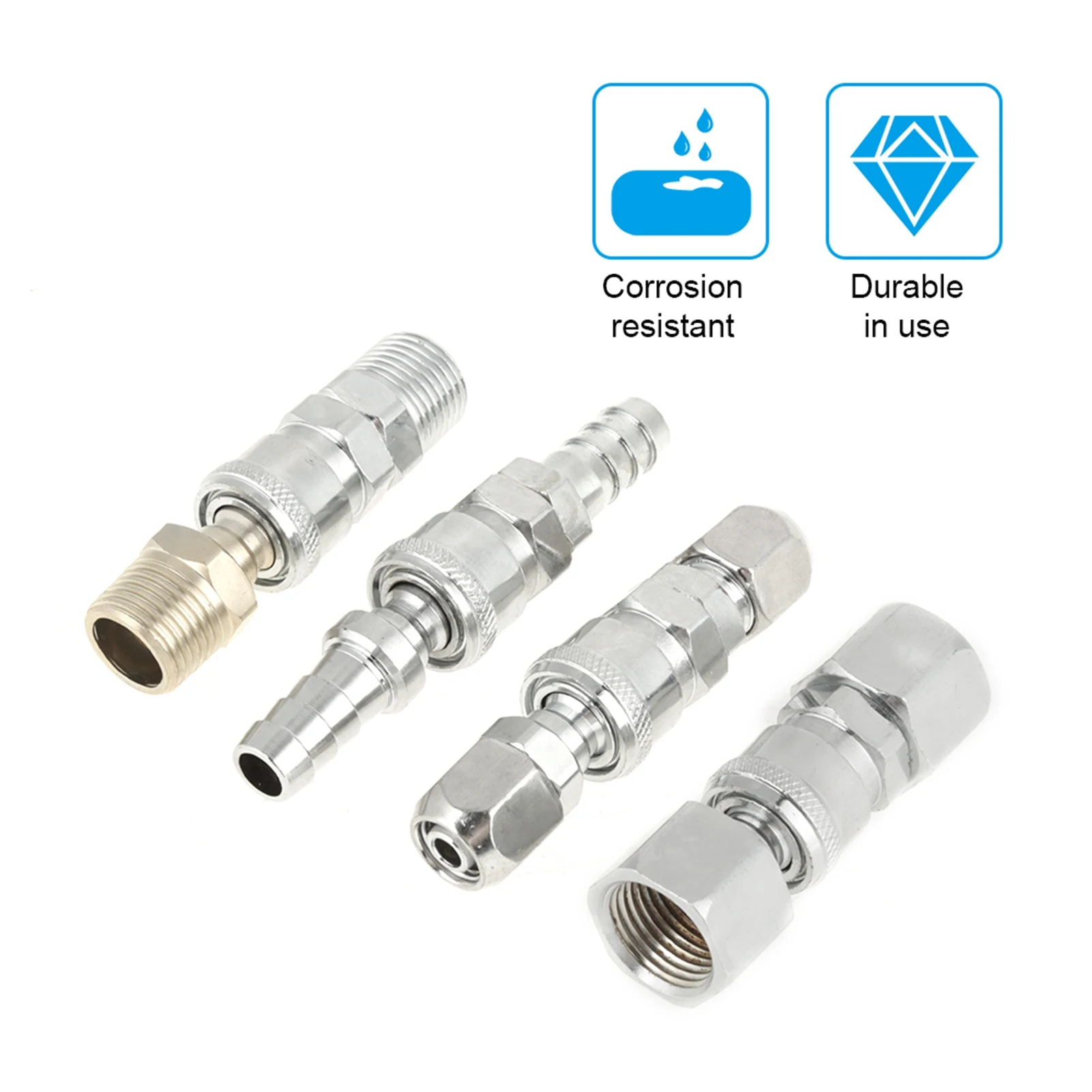 8PCS 1/2" C-Type Quick-Connect Pneumatic Fittings Set Pneumatic Air Compressor Hose Quick-Connect Plug and Socket Connect
8PCS 1/2" C-Type Quick-Connect Pneumatic Fittings Set Pneumatic Air Compressor Hose Quick-Connect Plug and Socket Connect