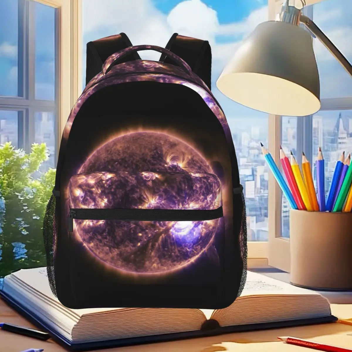 Студенческий рюкзак Solar Flare, школьная сумка, походный дорожный рюкзак для мужчин и женщин, модная сумка для книг, сумки на плечо
Студенческий рюкзак Solar Flare, школьная сумка, походный дорожный рюкзак для мужчин и женщин, модная сумка для книг, сумки на плечо