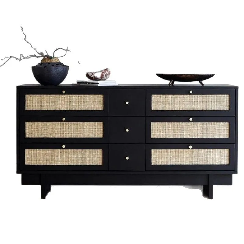 Retro solid wood nine-bucket bedroom storage, bedside chest, living room locker, simple modern drawer
Retro solid wood nine-bucket bedroom storage, bedside chest, living room locker, simple modern drawer