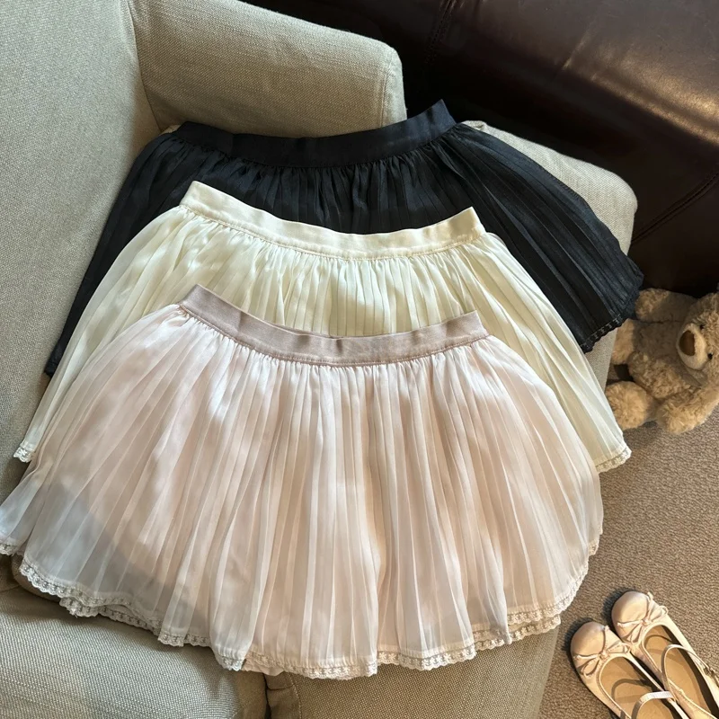 Summer 2026 New Style Women's Lace Trimmed Chiffon Pleated Skirt High Waist A-Line Skirt Anti-Light Versatile Half-...
Summer 2026 New Style Women's Lace Trimmed Chiffon Pleated Skirt High Waist A-Line Skirt Anti-Light Versatile Half-...