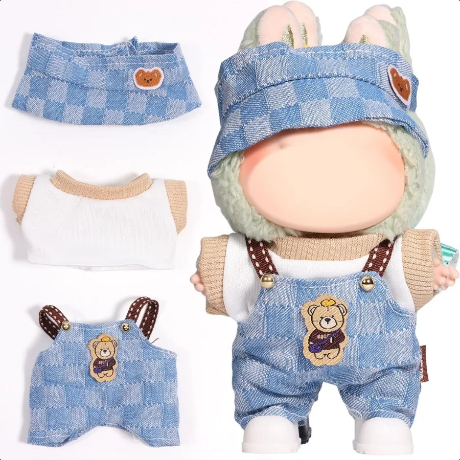 AICase для Labubu Одежда для одежды Labubu Комплект одежды для куклы Lububu 17 см Комплект из 3 предметов Шапка Одежда для мальчиков и девочек LA BUBU
AICase для Labubu Одежда для одежды Labubu Комплект одежды для куклы Lububu 17 см Комплект из 3 предметов Шапка Одежда для мальчиков и девочек LA BUBU