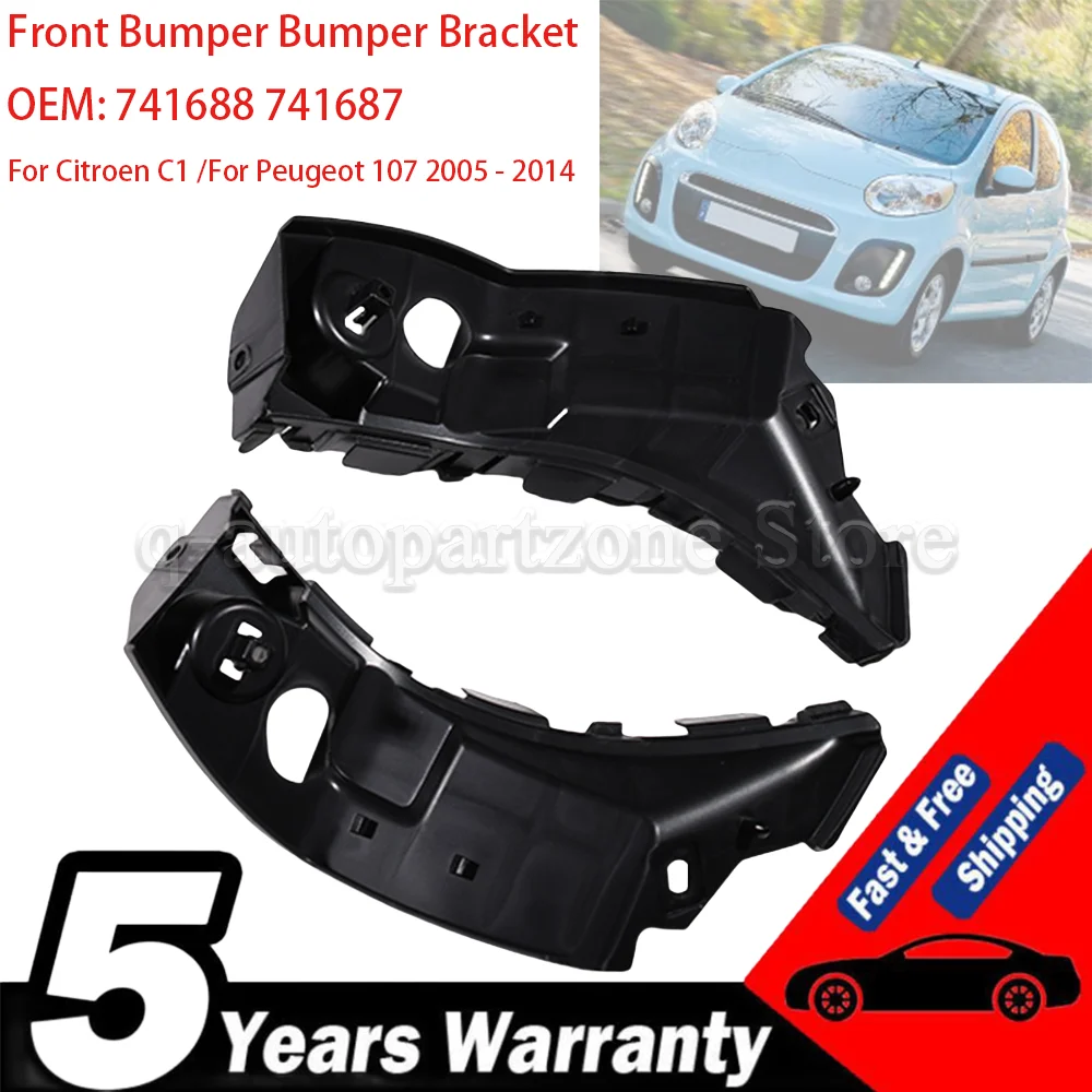 Car Front left or right Bumper Bracket 741688 741687 For Citroen C1 & Peugeot 107 2005-2014
Car Front left or right Bumper Bracket 741688 741687 For Citroen C1 & Peugeot 107 2005-2014