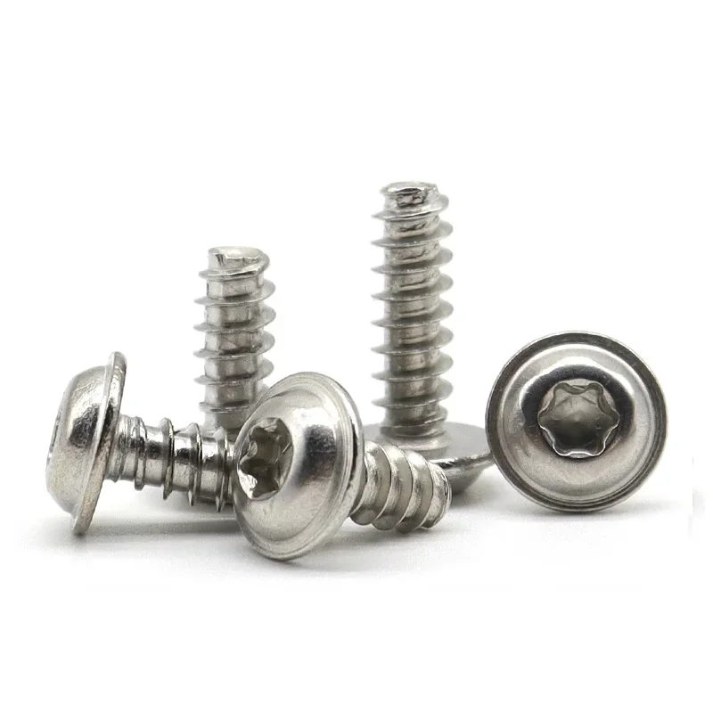 304 stainless steel pan head plum blossom anti-theft belt pad flat tail self-tapping screw PWBM2M2.6M3M4M5
304 stainless steel pan head plum blossom anti-theft belt pad flat tail self-tapping screw PWBM2M2.6M3M4M5