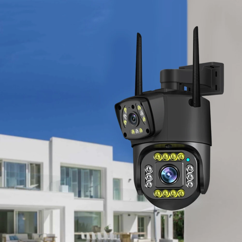 4MP Dual Lens Security Camera WiFi Outside Camera 360 Degree View Surveillance Camera IP66 Waterproof for Home Security
4MP Dual Lens Security Camera WiFi Outside Camera 360 Degree View Surveillance Camera IP66 Waterproof for Home Security