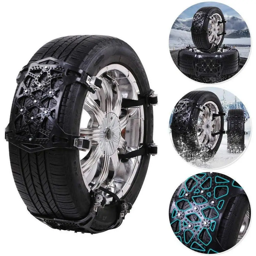 6pcs Car Anti-slip Chains Snow Chains Fits tire widths from 6.5 inches to 10.8 inches (165mm to 275mm) Slip Snow Chains
6pcs Car Anti-slip Chains Snow Chains Fits tire widths from 6.5 inches to 10.8 inches (165mm to 275mm) Slip Snow Chains