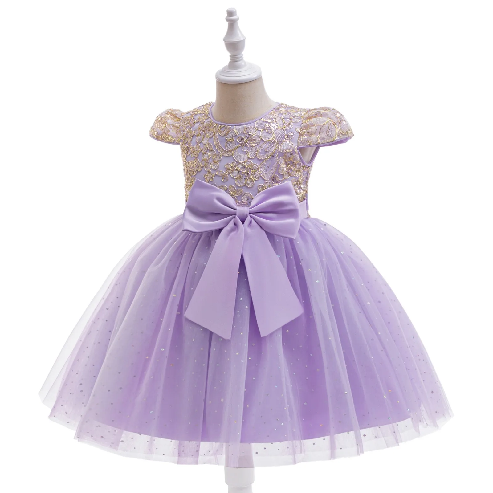 Elegant Flower Sequin Party Girls Dresses Bow Birthday Bridesmaid Prom Gown Luxury Wedding Princess Dress Kids Christmas Costume
Elegant Flower Sequin Party Girls Dresses Bow Birthday Bridesmaid Prom Gown Luxury Wedding Princess Dress Kids Christmas Costume