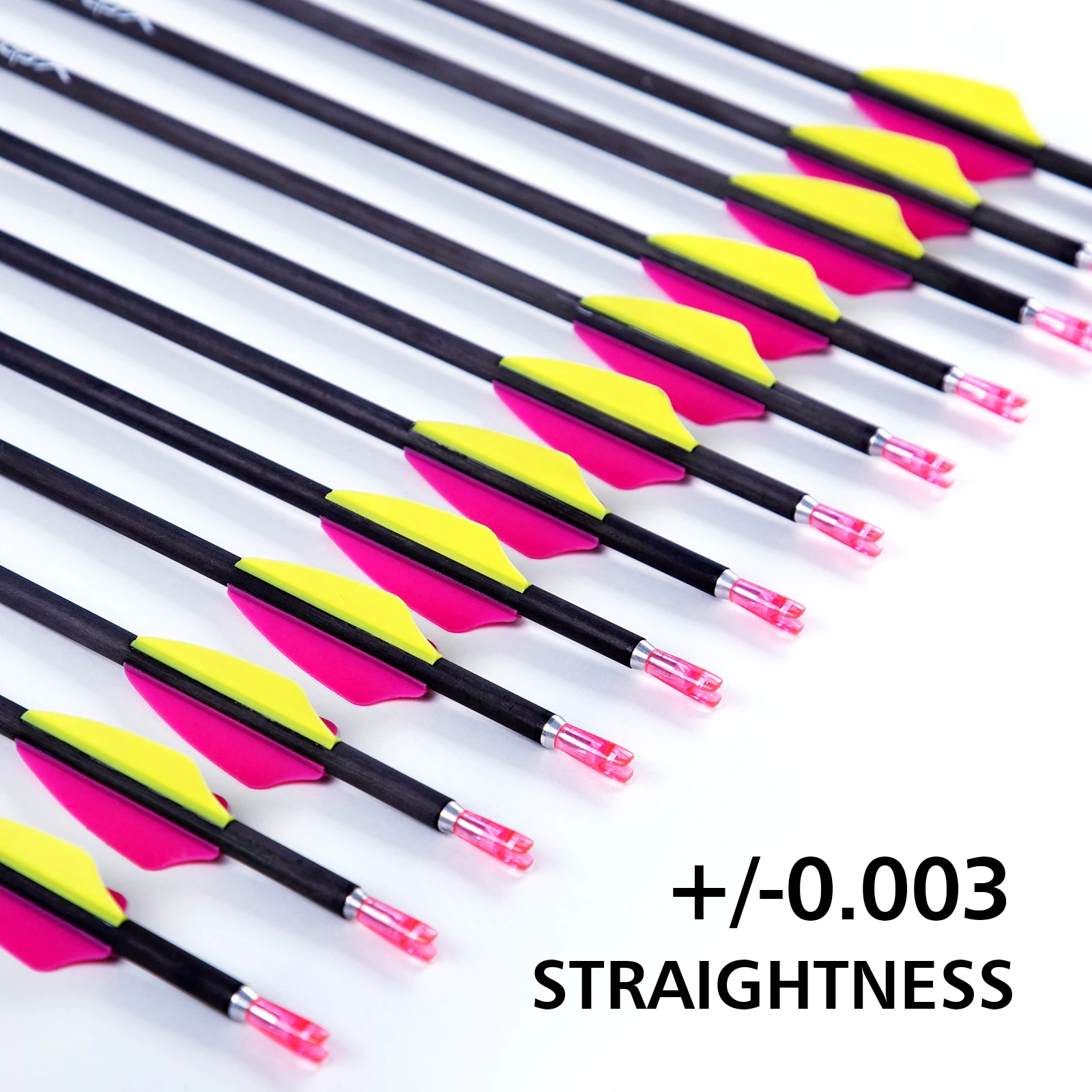 Arrows Carbon SP350 12pcs Archery Accessories for Recurve Bow Hunting or Compound Bow Shooting Training
Arrows Carbon SP350 12pcs Archery Accessories for Recurve Bow Hunting or Compound Bow Shooting Training