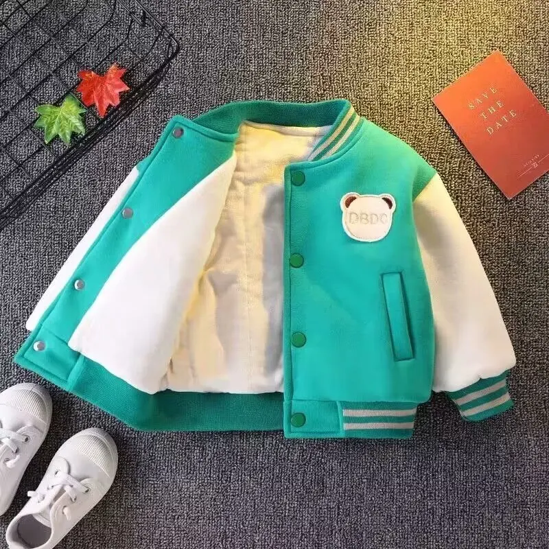 BoysBaseball Coats Kids Letter Outerwear 3 To 12 Yrs Children's Thicken Clothing Teenagers Sport Jacket School Uniforms
BoysBaseball Coats Kids Letter Outerwear 3 To 12 Yrs Children's Thicken Clothing Teenagers Sport Jacket School Uniforms