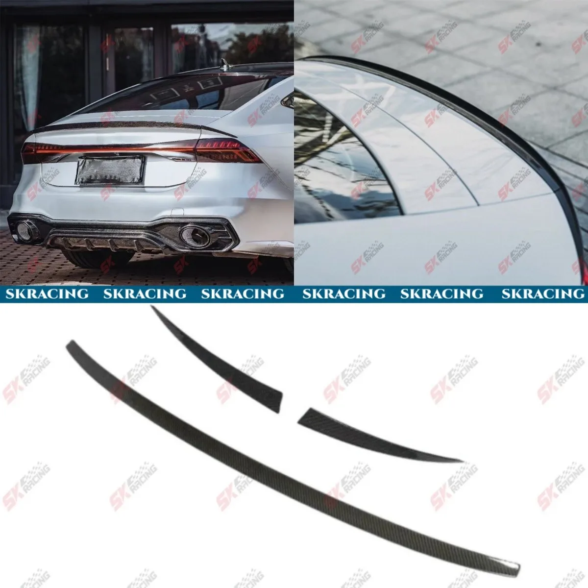 3 шт., задний спойлер багажника из настоящего углеродного волокна, обвес, подходит для Audi A7 S7 20-25
3 шт., задний спойлер багажника из настоящего углеродного волокна, обвес, подходит для Audi A7 S7 20-25