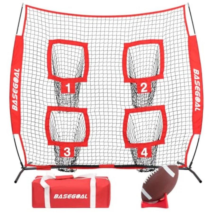 6x6 Feet Football Nets for ThrowingFootball Target Quarterback Training Equipment with 4 Target Pockets for Improving Football
6x6 Feet Football Nets for ThrowingFootball Target Quarterback Training Equipment with 4 Target Pockets for Improving Football