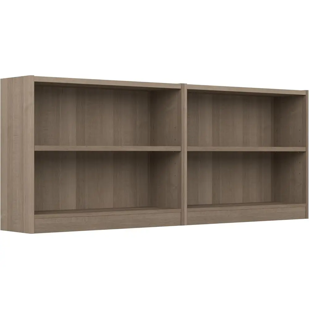 2-Piece Small Ash Gray Bookcase Set for Home or Office Storage and Display
2-Piece Small Ash Gray Bookcase Set for Home or Office Storage and Display