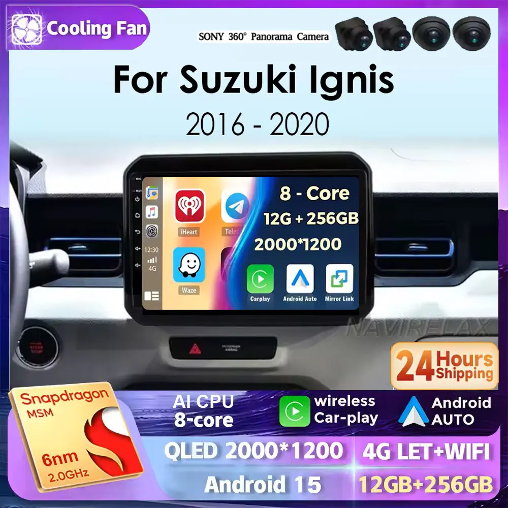 Android 15 беспроводной автоматический Carplay для Suzuki Ignis 2016 2017 2018 2019 2020 Qualcomm автомобильный радиоприемник мультимедийный видеоплеер GPS стерео
Android 15 беспроводной автоматический Carplay для Suzuki Ignis 2016 2017 2018 2019 2020 Qualcomm автомобильный радиоприемник мультимедийный видеоплеер GPS стерео