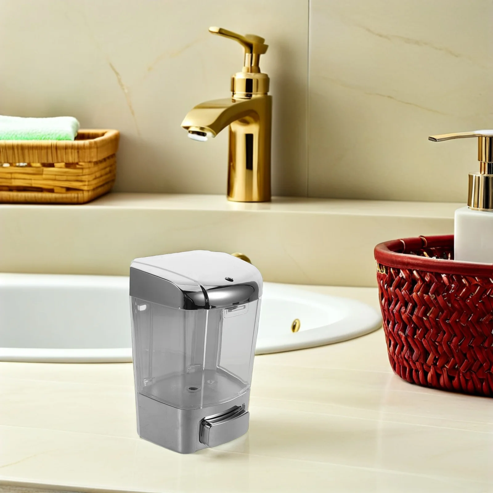 1Set Soap Dispenser Bathroom 800ml Wall Mounted Manual Pump Type Refillable Liquid Hand Wash Container for Hotel Kitchen Office
1Set Soap Dispenser Bathroom 800ml Wall Mounted Manual Pump Type Refillable Liquid Hand Wash Container for Hotel Kitchen Office