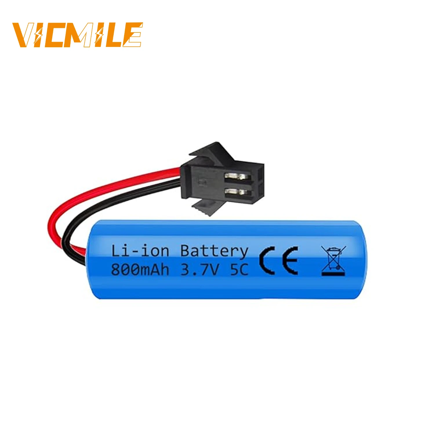 VICMILE 1S Li-ion Battery 3.7V 5C 800Mah with SM-2P Plug Rechargeable Battery For RC Cars E35 DE38 DE40 DE50 DE55 TB202 TM141
VICMILE 1S Li-ion Battery 3.7V 5C 800Mah with SM-2P Plug Rechargeable Battery For RC Cars E35 DE38 DE40 DE50 DE55 TB202 TM141