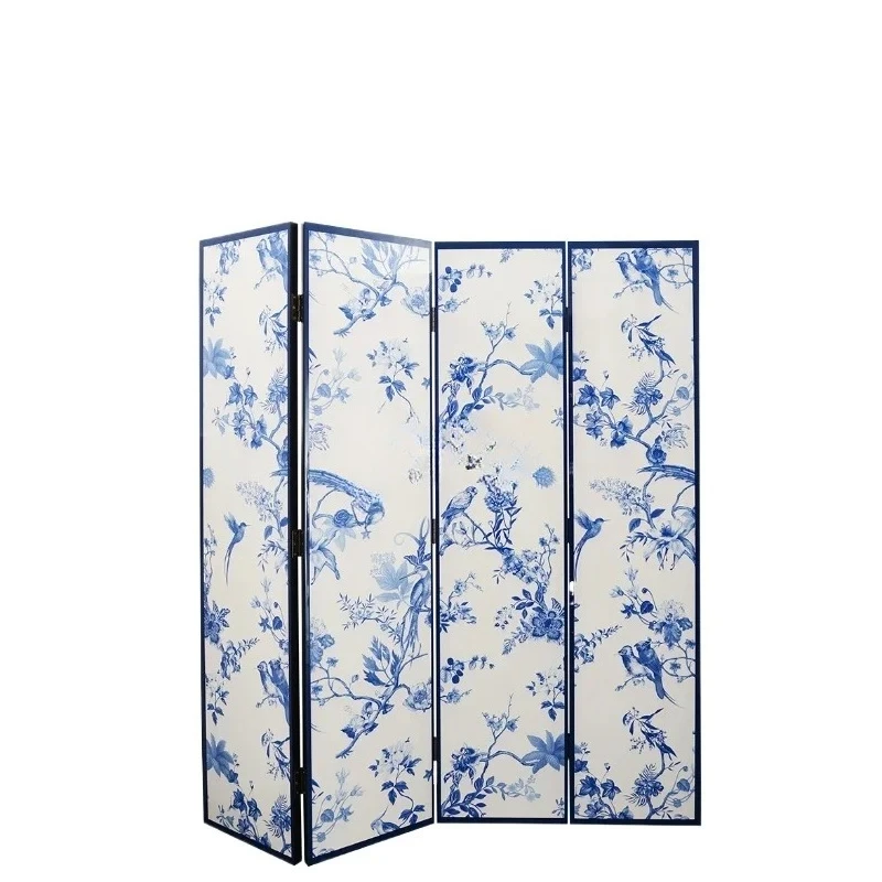 Yjq Porcelain White Mid-Ancient Blue and White Folding Art Screen Retro Partition Background Decoration
Yjq Porcelain White Mid-Ancient Blue and White Folding Art Screen Retro Partition Background Decoration