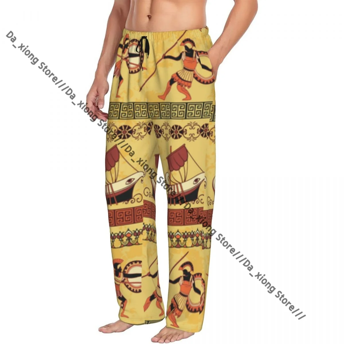 Men's Casual Pajama Sleeping Pants Ancient Greek Ships Fighting People Ethnic Lounge Loose Trousers Comfortable Nightwear
Men's Casual Pajama Sleeping Pants Ancient Greek Ships Fighting People Ethnic Lounge Loose Trousers Comfortable Nightwear