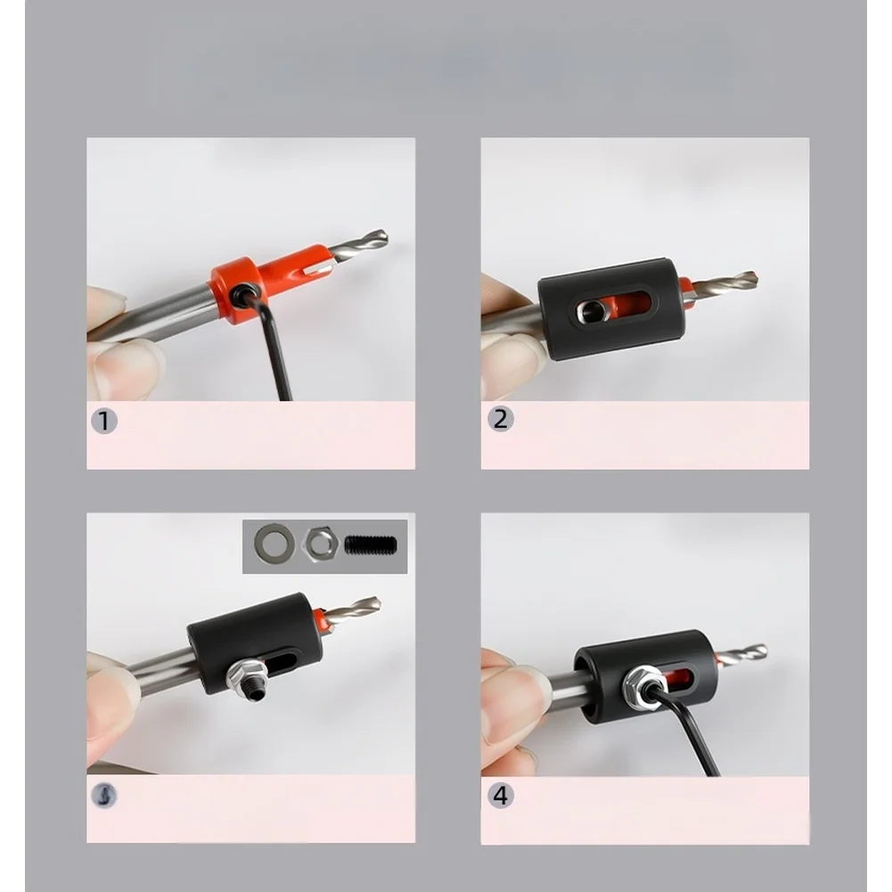 8mm 10mm Countersink Step Drill Bits with Precision Stop Ring for Wood Drilling Applications Requiring Depth Accuracy
8mm 10mm Countersink Step Drill Bits with Precision Stop Ring for Wood Drilling Applications Requiring Depth Accuracy