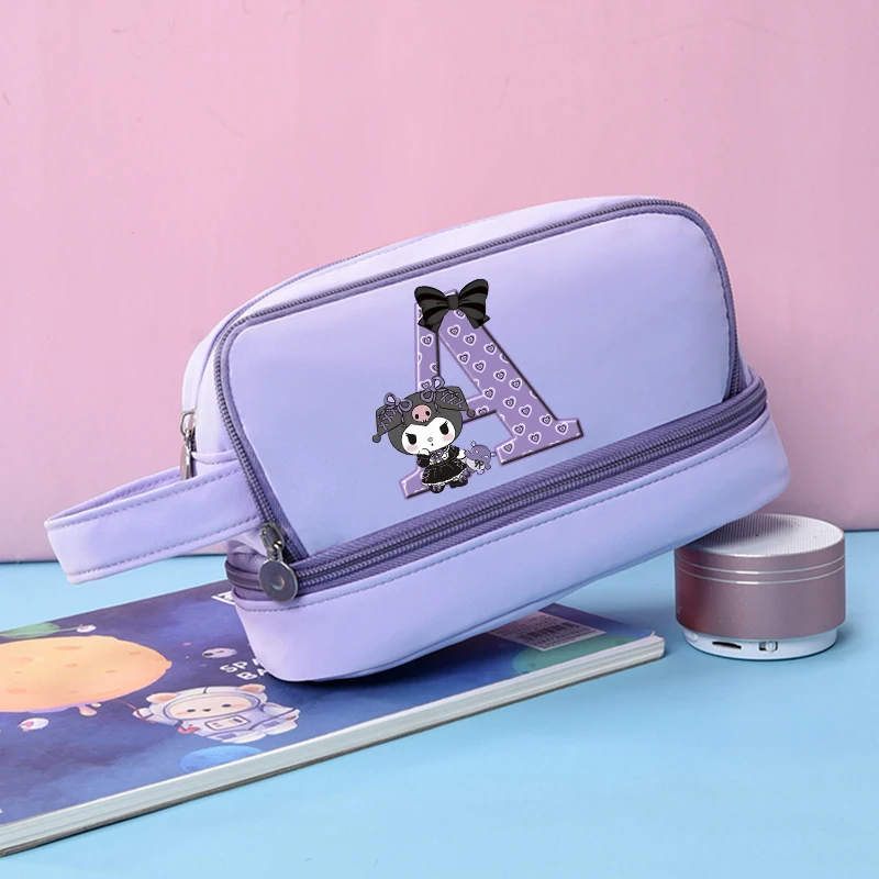 Kuromi Kawaii Large Capacity Pencil Case Sanrio Cartoon Anime Figures Pen Pouch Teenage Fashion Cute Pencil Bag Stationery Bags
Kuromi Kawaii Large Capacity Pencil Case Sanrio Cartoon Anime Figures Pen Pouch Teenage Fashion Cute Pencil Bag Stationery Bags