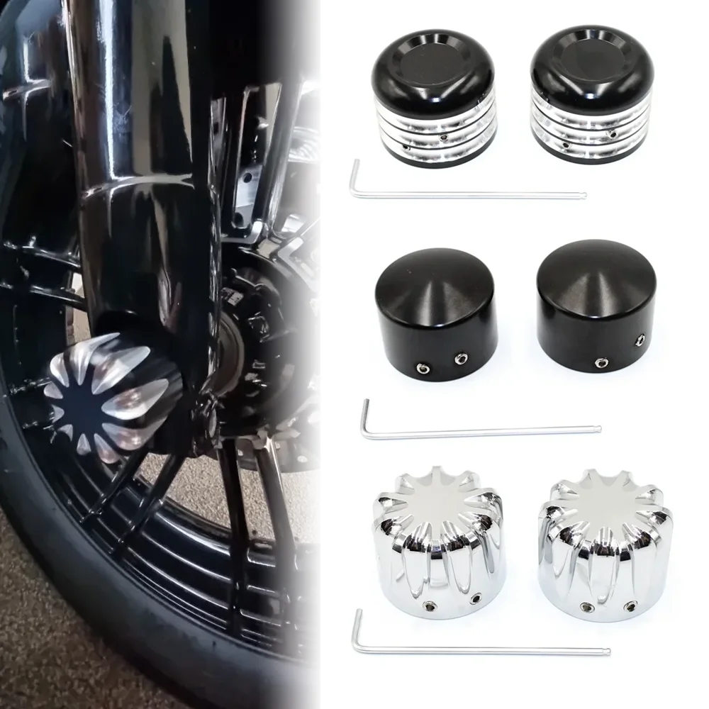Motorcycle Aluminum Front Axle Nut Covers Cap for Harley Touring Road Tri Glides Kings Sportster Iron 883 1200 VRSC Dyna
Motorcycle Aluminum Front Axle Nut Covers Cap for Harley Touring Road Tri Glides Kings Sportster Iron 883 1200 VRSC Dyna
