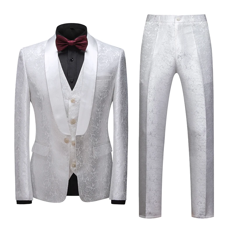 ( Jacket+Vest+Pants ) Men's Formal Business Office Suits Groom Wedding Dress Party Dress Solid color Suit 3Pcs high-quality
( Jacket+Vest+Pants ) Men's Formal Business Office Suits Groom Wedding Dress Party Dress Solid color Suit 3Pcs high-quality